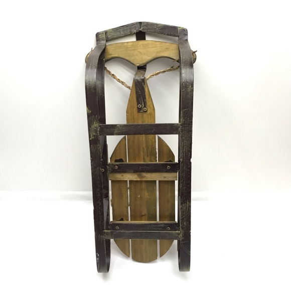 Decorative Small Wooden  Sled, Doll Sled - Picture 5 of 10